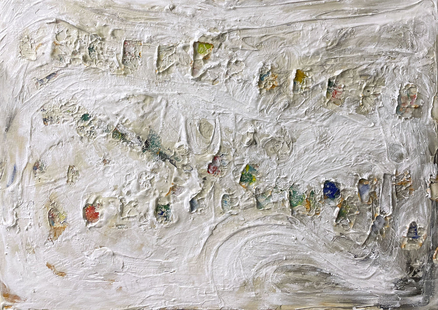 Dettaglio del dipinto "WH#44 Aprile" di Mattia Paoli, NOJ Culture Gallery