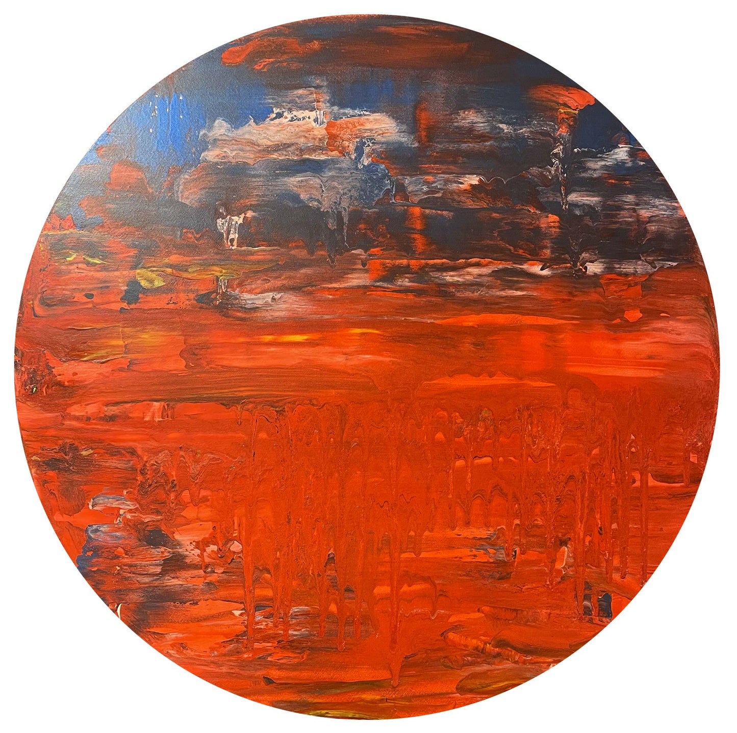 Painting on Canvas AB#341 “Winter Sunset”