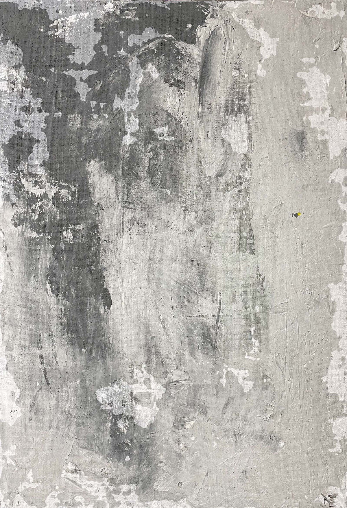 Dettaglio del dipinto "Cemento II" di Mattia Paoli, NOJ Culture Gallery
