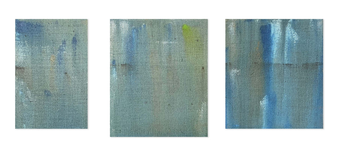 Dettaglio del trittico "Cold Air" di Mattia Paoli, NOJ Culture Gallery