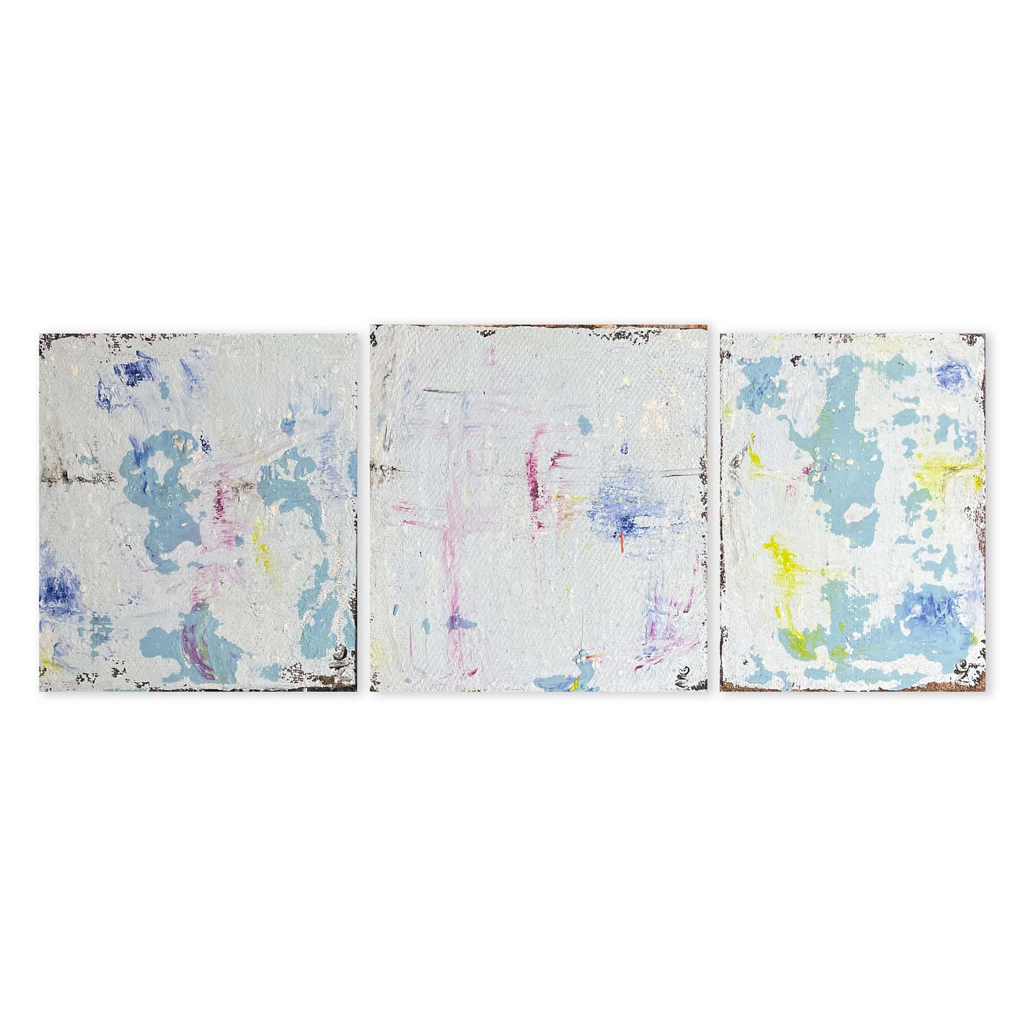 Painting on Raw Canvas AB#321 “Sunset Stop”