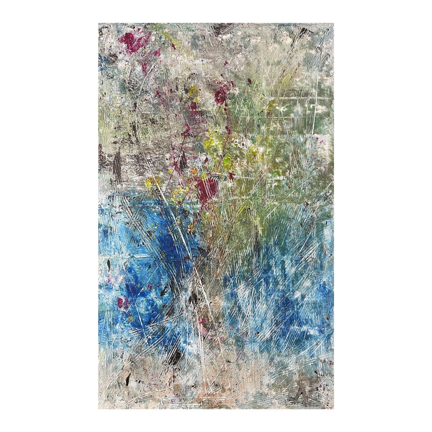 Painting on Raw Canvas AB#325 “Last Summer”